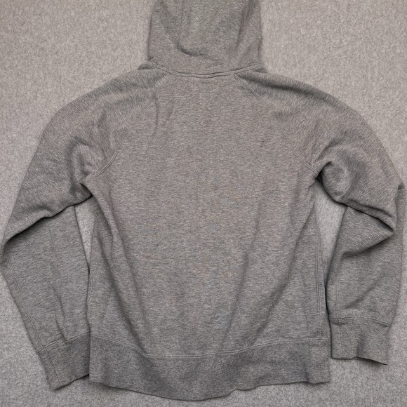 Nike‎ Air Fleece Pullover Hoodie Men's Small Gray Hooded Sweatshirt Big Logo - Picture 7 of 8